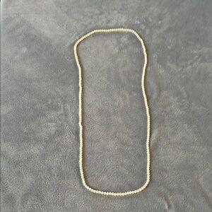 Elegant Cream Beaded Necklace